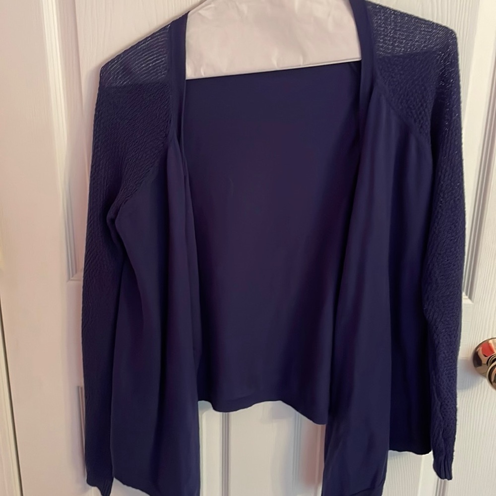 Old Navy m navy open front sweater